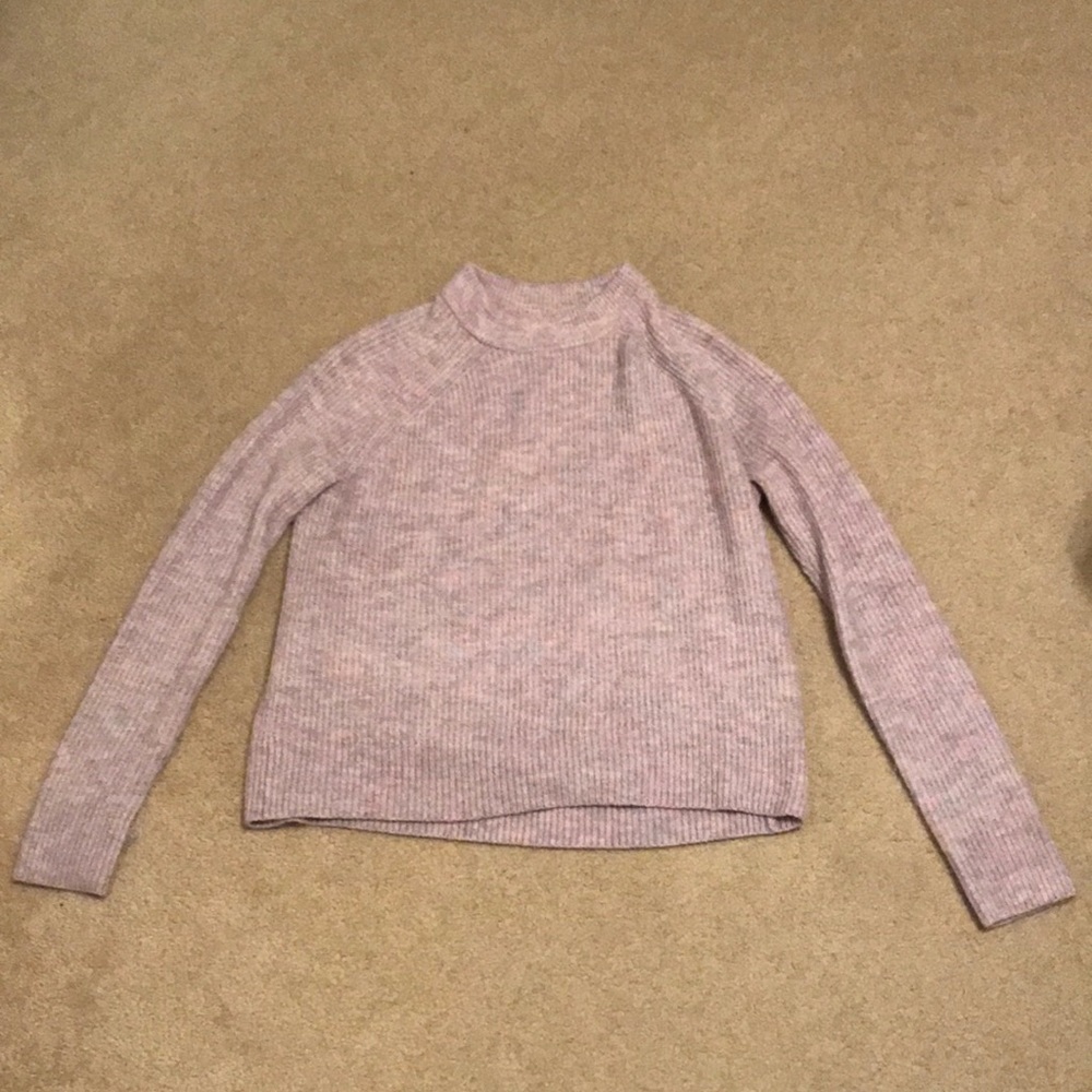 Purple High-Neck Sweater
